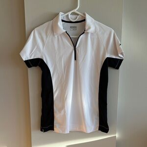 Slazenger Black and White Golf Polo Shirt